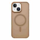 For iPhone 13 Frosted Skin Feel MagSafe Phone Case(Desert Gold) - 1