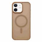 For iPhone 11 Frosted Skin Feel MagSafe Phone Case(Desert Gold) - 1