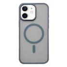 For iPhone 11 Frosted Skin Feel MagSafe Phone Case(Titanium Gray) - 1