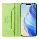 For iPhone 16 Pro Max RC01 Dual-Folded Magnetic Suction RFID Leather Phone Case(Grass Green) - 3