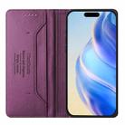 For iPhone 16 Pro RC01 Dual-Folded Magnetic Suction RFID Leather Phone Case(Violet) - 3