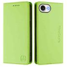 For iPhone SE 2024 RC01 Dual-Folded Magnetic Suction RFID Leather Phone Case(Grass Green) - 2