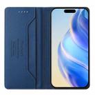 For iPhone 15 Pro Max RC01 Dual-Folded Magnetic Suction RFID Leather Phone Case(Dark Blue) - 3
