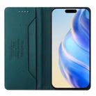 For iPhone 12 mini RC01 Dual-Folded Magnetic Suction RFID Leather Phone Case(Dark Green) - 3