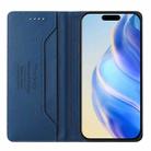 For iPhone X / XS RC01 Dual-Folded Magnetic Suction RFID Leather Phone Case(Dark Blue) - 3