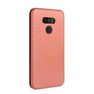 For LG Harmony 4 Carbon Fiber Texture Horizontal Flip TPU + PC + PU Leather Case with Card Slot(Brown) - 3