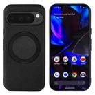 For Google Pixel 9 / Pixel 9 Pro ViLi TCY Series Kevlar Leather Texture Rotating Holder Phone Case(Black) - 1