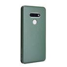 For LG Style 3 L-41 Carbon Fiber Texture Horizontal Flip TPU + PC + PU Leather Case with Card Slot(Green) - 3