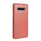 For LG Stylo 6 Carbon Fiber Texture Horizontal Flip TPU + PC + PU Leather Case with Card Slot(Brown) - 3