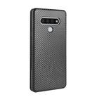 For LG Stylo 6 Carbon Fiber Texture Horizontal Flip TPU + PC + PU Leather Case with Card Slot(Black) - 3