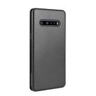 For LG V60 ThinQ 5G Carbon Fiber Texture Horizontal Flip TPU + PC + PU Leather Case with Card Slot(Black) - 3