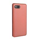 For BlackBerry KEY2 Carbon Fiber Texture Horizontal Flip TPU + PC + PU Leather Case with Card Slot(Brown) - 2