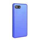 For BlackBerry KEY2 Carbon Fiber Texture Horizontal Flip TPU + PC + PU Leather Case with Card Slot(Blue) - 2