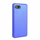 For BlackBerry KEY2 Carbon Fiber Texture Horizontal Flip TPU + PC + PU Leather Case with Card Slot(Blue) - 2