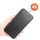 For BlackBerry Keyone Carbon Fiber Texture Horizontal Flip TPU + PC + PU Leather Case with Card Slot(Black) - 6