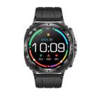 ET492 1.43 inch AMOLED Screen Silicone Strap Smart Watch Supports ECG/Blood Sugar Monitoring(Black) - 2