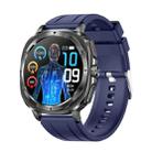 ET492 1.43 inch AMOLED Screen Silicone Strap Smart Watch Supports ECG/Blood Sugar Monitoring(Blue) - 1