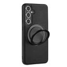 For Samsung Galaxy S25+ 5G ViLi TCY Series Kevlar Leather Texture Rotating Holder Phone Case(Black) - 2