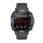 ET492 1.43 inch AMOLED Screen Leather Strap Smart Watch Supports ECG/Blood Sugar Monitoring(Black) - 2