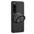 For Sony Xperia 1 IV ViLi TCY Series Kevlar Leather Texture Rotating Holder Phone Case(Black) - 2