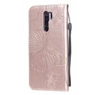 For Xiaomi Redmi 9 3D Butterflies Embossing Pattern Horizontal Flip Leather Case with Holder & Card Slot & Wallet & Lanyard(Rose Gold) - 3