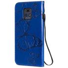 For Xiaomi Redmi 10X 5G / 10X Pro 5G 3D Butterflies Embossing Pattern Horizontal Flip Leather Case with Holder & Card Slot & Wallet & Lanyard(Blue) - 3