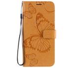 For Xiaomi Redmi 10X 5G / 10X Pro 5G 3D Butterflies Embossing Pattern Horizontal Flip Leather Case with Holder & Card Slot & Wallet & Lanyard(Yellow) - 2