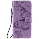 For Huawei Enjoy Z 3D Butterflies Embossing Pattern Horizontal Flip Leather Case with Holder & Card Slot & Wallet & Lanyard(Purple) - 2