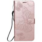 For Huawei Enjoy Z 3D Butterflies Embossing Pattern Horizontal Flip Leather Case with Holder & Card Slot & Wallet & Lanyard(Rose Gold) - 2