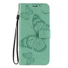 For Huawei Honor X10 3D Butterflies Embossing Pattern Horizontal Flip Leather Case with Holder & Card Slot & Wallet & Lanyard(Green) - 2