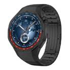 For Huawei Watch GT 5 Pro Folding Clasp Titanium Metal Quick Release Watch Band(Black) - 1