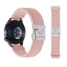 20mm Snap Button Nylon Braided Watch Band(Pink Sand) - 2