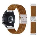 20mm Snap Button Nylon Braided Watch Band(Coffee) - 2