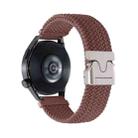 22mm Snap Button Nylon Braided Watch Band(Smoky Purple) - 1