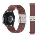 22mm Snap Button Nylon Braided Watch Band(Smoky Purple) - 2