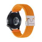 22mm Snap Button Nylon Braided Watch Band(Orange) - 1