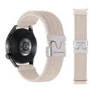 22mm Snap Button Nylon Braided Watch Band(Starlight) - 2