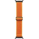 For Samsung Galaxy Watch Ultra 47mm Wave Pattern Nylon Braided Watch Band(Orange) - 3