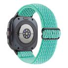 For Samsung Galaxy Watch Ultra 47mm Wave Pattern Nylon Braided Watch Band(Mint Green) - 2