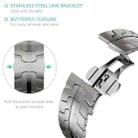 For Samsung Galaxy Watch Ultra 47mm Butterfly Buckle Titanium Alloy Watch Band(Titanium) - 3