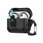For AirPods Pro 2 Two Color MagSafe Magnetic Holder Earphone Case(Black) - 1