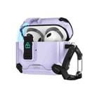 For AirPods Pro Two Color MagSafe Magnetic Holder Earphone Case(Black Purple) - 1