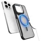 For iPhone 13 Pro Max / 12 Pro Max Metal Bracket MagSafe Magnetic Phone Case(Black) - 1