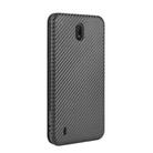 For Nokia C2 Carbon Fiber Texture Horizontal Flip TPU + PC + PU Leather Case with Card Slot(Black) - 3