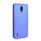 For Nokia 1.3 Carbon Fiber Texture Horizontal Flip TPU + PC + PU Leather Case with Card Slot(Blue) - 3