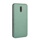 For Nokia 2.3 Carbon Fiber Texture Horizontal Flip TPU + PC + PU Leather Case with Card Slot(Green) - 3