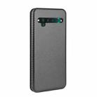 For TCL 10 Pro Carbon Fiber Texture Horizontal Flip TPU + PC + PU Leather Case with Card Slot(Black) - 3