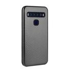 For TCL 10 Lite Carbon Fiber Texture Horizontal Flip TPU + PC + PU Leather Case with Card Slot(Black) - 3