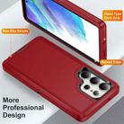 For Samsung Galaxy S25 Ultra 5G Life Waterproof Rugged Phone Case(Red + Black) - 3