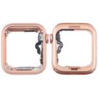 For Apple Watch Series 4 40MM LTE Aluminium Alloy Middle Frame Bezel Plate with Crown Spin Axis Flex Cable(Gold) - 1